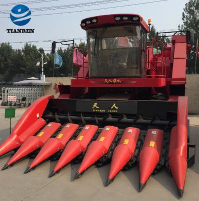 China TIANREN 3 - 7 Rows Corn Harvester Agricultural Machinery For Sale Best For Down Corn for sale