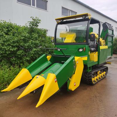 China Maize TIANREN 2 Row Track Based Maize Combine Harvester for sale