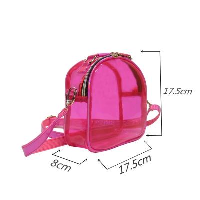 China Fashion For Sale Cute Tote Handbags Waterproof Cosmetic Bag For Women Transparent Cross - Body Bag PVC Cosmetic Bag for sale