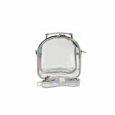 China Cheap Price New Arrival Quality Wholesale Waterproof Summer Handbags Charm For Sale Transparent Cross - Body Bag for sale