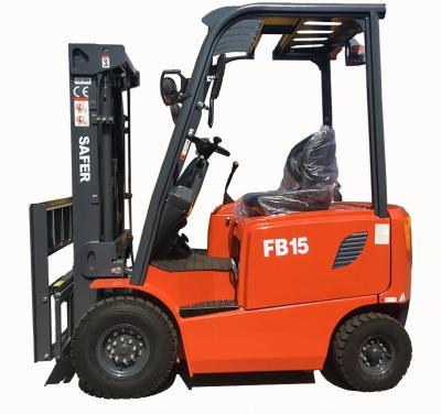 Κίνα 1.5 ton electric forklift 2ton 4 wheel electric forklift with 4500mm triplex mast and side shifter προς πώληση