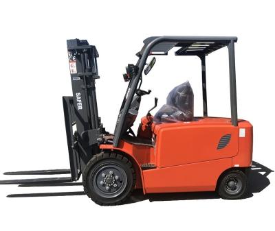 China 3 Ton 3.5 Tons Electric Forklift Electric Battery Forklift With Side Shift Cabin AC for sale