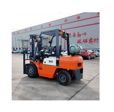 중국 3ton 3t 3000kg SAFER Forklift Truck Gasoline LPG Forklift Single Fuel Only Gasoline Forklift 판매용