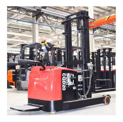 China 1500kg Standing Up Over Stackers Pallet Pedestrian 1.5ton Electric Reach Stacker PU  Electric Stacker  Forklift en venta