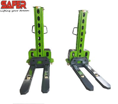 China New 500kg self loading electric pallet stacker super pedestrian stacker pallet jack stacker Te koop