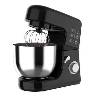 China Hotel 4.7L Black Color Design 600W Kitchen Appliances Stand Mixer Electric Cake Mixer For Bake for sale