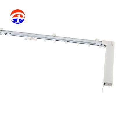 China Easilyy Assemble Gardens Motorized Curtain Motor With Track Manual Telescopic Adjustable 2.8-5m Length Smart Curtain Rail for sale