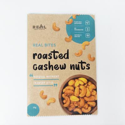 China BIODEGRADABLE Dried Fruit Nuts Snack Food Grade Matte Material Plastic Edible Dried Packing Bags for sale