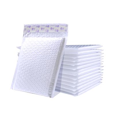 China Pearl White Waterproof Film Air Bubble Wraps Easy Skin Mailng Bag Bubble Mailer And Seal Poly Mailer for sale