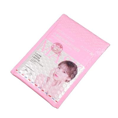 China Waterproof High Quality Custom Printed Pink Bubble Mail Bag Express Mailing Envelope for sale