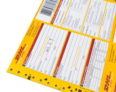 China paper & High Quality Cardboard DHL Courier Waybill with Barcode and Digital Number for sale