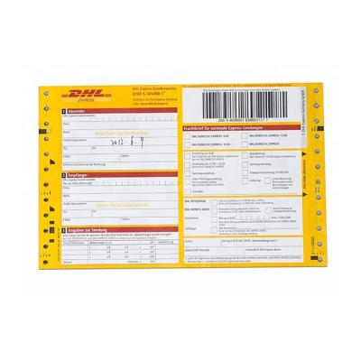 China paper & Custom Printing Cardboard Barcode Airway Bill Paw Waybill Express Shipping DHL for sale