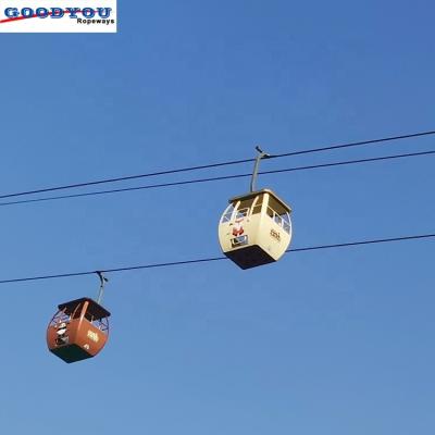 China Cable Car Guided Ropeway Go In Chinese Watch Zoological Animals Garden Park Cable Car Manufacturer for sale