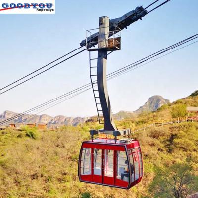 China Sightseeing ropeway funicular aerial tram cabin for 30 people 300pph for sale