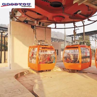 China Pulsating Ropeway Cable Car Cable Car Fixed Handle Six People Cabin Groups 500pph for sale