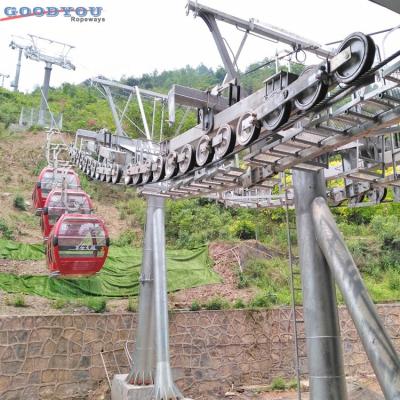 China Outdoor Ropeway Cable Car Six Seats Cabin For Guided Chinese Manufacturer for sale