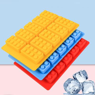 China New Viable Constituent Food Grade Ice Cube Tray Mold Robot Summer Chocolate Block Ice Fondant DIY Silicone Mold for sale