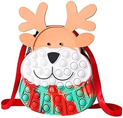 China Toy New Popping Silicone Noise Relief Handbag Push Bag Educational Funny Bubble Sensory Push Up Person Wraps Shoulder Toss Mini Bag For Kids for sale