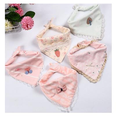 China Wholesale Washable Infants Clothes Bib Lace Baby Accessories Cloth Baby Bib Cotton Washable Baby Bib for sale