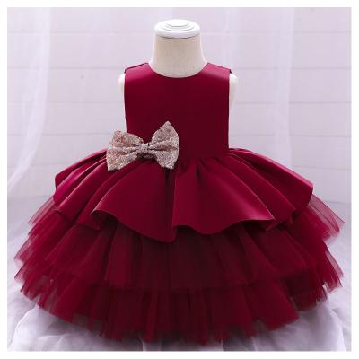 China Wholesale Sleeveless Kids Clothes Wedding Flower Party Wears Formal Girls Invest Gown Babies Dresses for sale