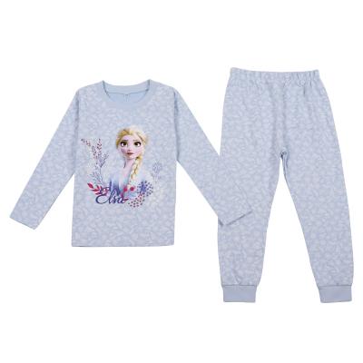 China 2021 New Autumn Winter Sleeves Cotton Children's Breathable Long Sleeves Home Wear Sleepwear Girl Kids Pajamas Cotton Pajamas Sets for sale