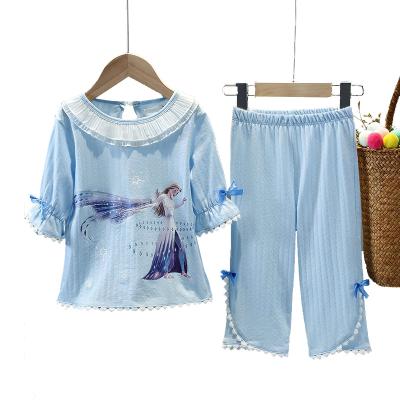 China 2021 New Breathable Children's Clothing Sets Cotton Suit Autumn Children Night Wears Girls Panties Sleepwear Pajamas Sets Children Pajamas for sale