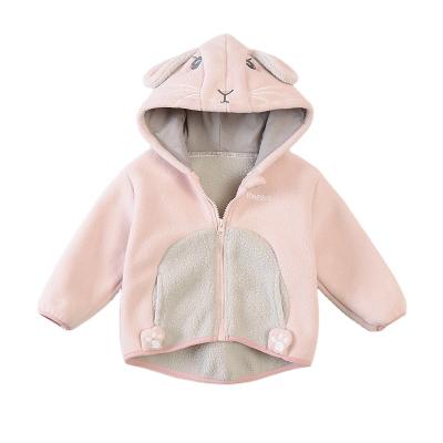 China Anti-Wrinkle In Soft Shell Warm Long Sleeves Baby Running Clothing Fleece Child Jacket Girls Winter Kids Coat for sale