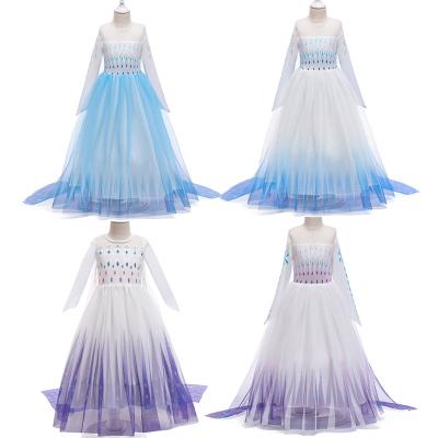 China New In Running Halloween Cosplay Anna Elsa Dresses 10 Year Girl For Party Girls Kids Princess Dresses Girls Anime Fancy Costumes for sale