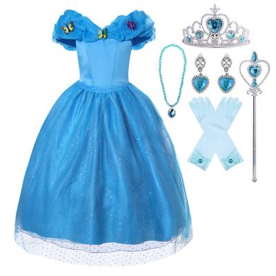 China Factory Supply European/Western Fashion/Kids Clothes Children Birthday Party Wears Girls Cinderella Princess Dresse Girl Costumes Costume for sale