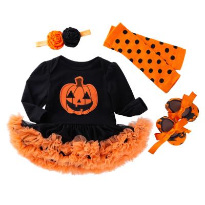 China Hot Selling Cute Amazon Baby Clothes Sets Jumpsuit Romper Infant Toddler Halloween Baby Clothes Outfit Baby Rompers for sale