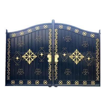 China Wholesale Price Wrought Iron Gate High Strength Iron Outdoor Garden Gate for sale