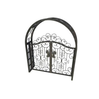 China Heat Insulation Proper Stock Cheap Wrought Iron Door Iron Gate Industry for sale