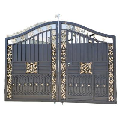 China Heat insulation factory supply iron door grill designs wrought iron door ornaments for sale