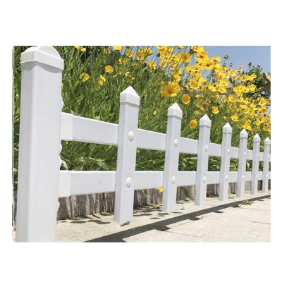 China Modern Low Price Vinyl Plastic PVC Short Lawn Lawn Meadow Barrier Plastic White Fence for sale