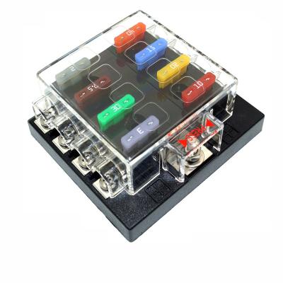 China Automotive Electronics 8 Way Circuit 32V Car SUV Blade Fuse Holder Waterproof Box With LED Light Indicator Warning for sale