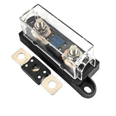 China Low Pressure Max 300A 60V DC ANM Car Blade Blade Fuse Block Holder Mega Transparent Automobile Dust Cover Holder for sale