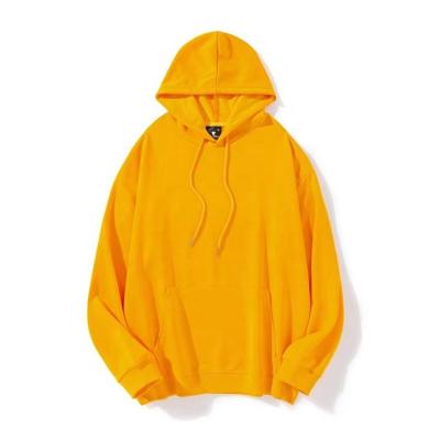 China Custom Oversized 100% Heavyweight Heavyweight Sweater Anti-wrinkle Logo Hoodie Plus Size Men Heavy Cotton Knitted Hoodies for sale