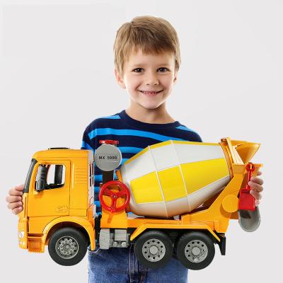 China Toy High Quality Plastic Engineering Series Cement Truck Model Cement Mixer Vehicle Truck Diecast Toy For Children for sale