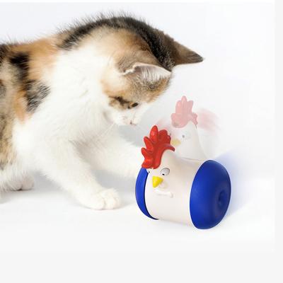 China Automatic Self Rolling Pet Toy Interactive Smart Cats Toy Stocked Rotating Exercise Cat Chaser Toy for sale