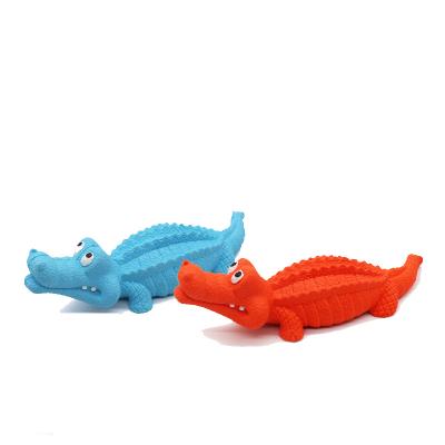 China Viable Creative Toy Tough Pet Dog Chew Crocodile Shape Bite Resistance Toothbrush Toys for sale