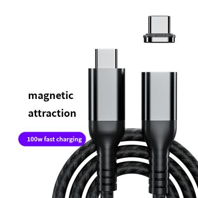 China Mobile Phone/Laptop/Video Game Player 5a Data Cable Type-c to Type-c Cable 100w Magnetic Fast Charging Cable for sale