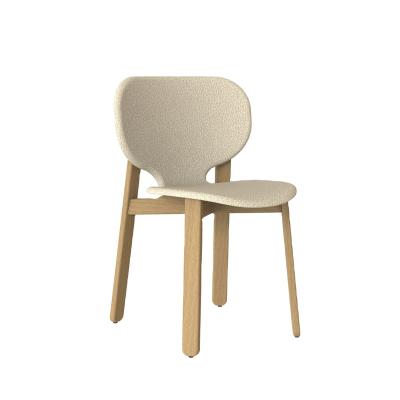 China (Size) Designer Dining Room Furniture Oakwood Nordic Adjustable Restaurant Hotel Lounge Banquet Hourlass Stackable Chair for sale