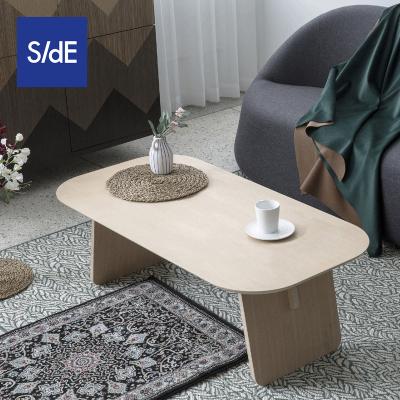 China Home Office Style (Size)Adjustable Wooden Hotel Coffee Tea Room Table Design Furniture Puzzle Table DIY Flat Pack Coffee Table Modern Design for sale