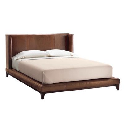 China BE-036 Modern Italian Bed Design Leather Bed for sale