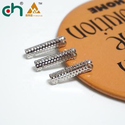 China Shiny Metal Loophole 2022 New Design Nickel Free Round Tail Studs Shoe Lace Studs Logo Printing Gold Stripe Custom for sale