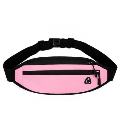 China Water Proof Running Bag Sports Water Bottle Holder Outdoor Waist Bag Pack Gym Fitness Phone Belt Nylon Bag for sale