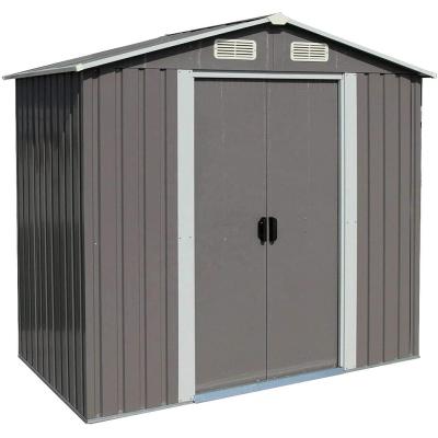 China 6' x 4' Outdoor Storage Shed Garden Metal Tool Shed Storage For Backyard for sale