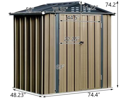 China Sustainable Small Storage Sheds Outdoor Tool Sheds Metal Garden Shed for sale