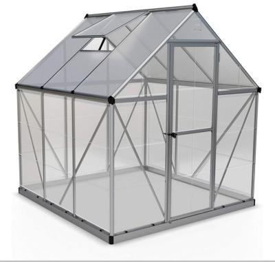 China Small Wood Furniture Greenhouse Easily Assembled Glass Greenhouses For Garden for sale