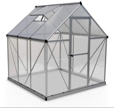 China Easily Assembled Hexagonal Greenhouse Wooden Victorian Glass Garden Greenhouses for sale